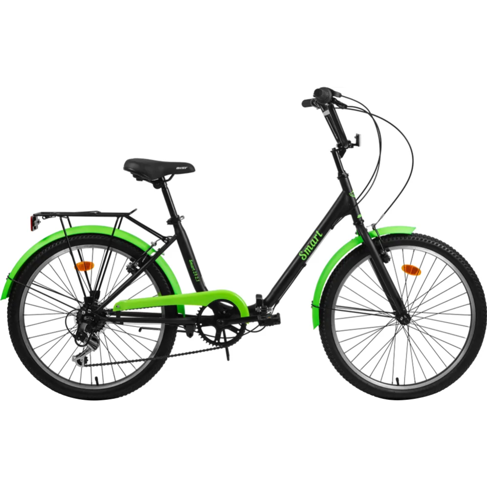 Велосипед AIST Smart 24 2.1 2023 (черный/зеленый)