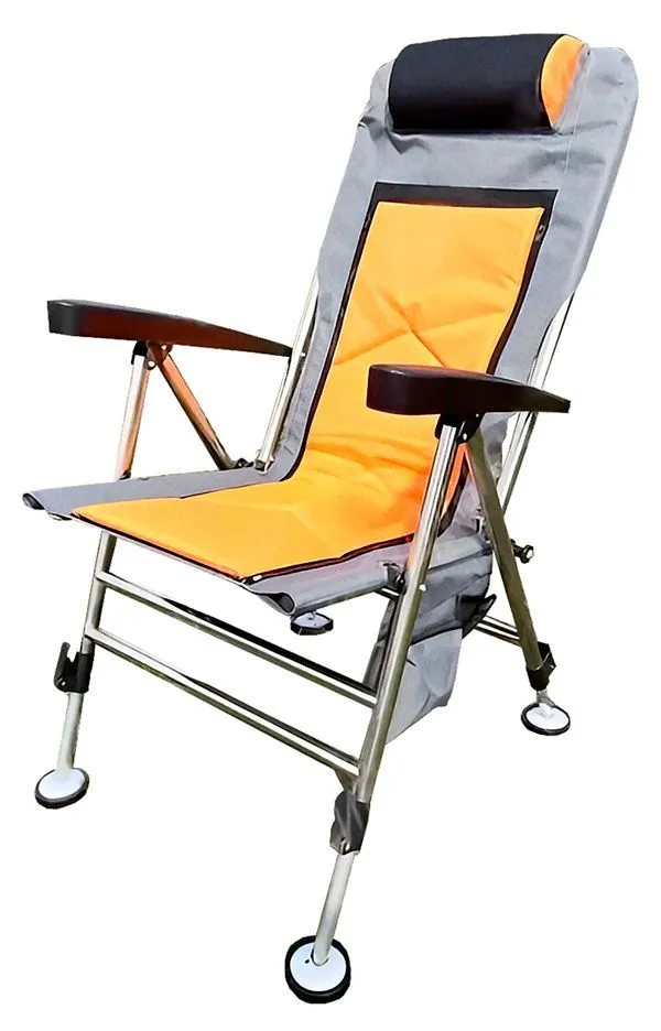 Складное кресло со съемной подушкой и регулируемой спинкой MirCamping, арт. EUOR Orange