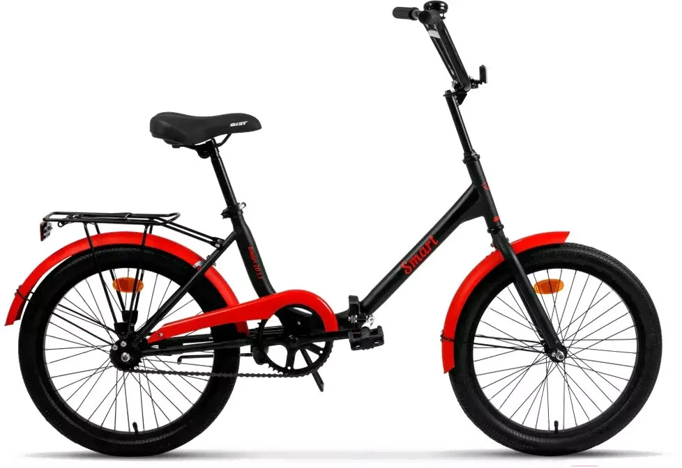 Велосипед AIST Smart 24 1.1 2017 (черный/красный)