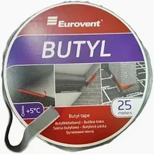 Двусторонняя бутиловая лента Eurovent® BUTYL 15мм*25м