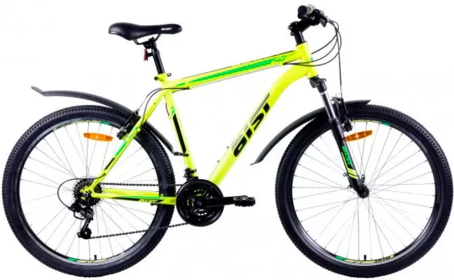 Велосипед AIST Quest 26 р.18 2020 (желтый/зеленый)