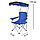 Туристическое кресло, стул с тентом и держателем для бутылки Mircamping (138х92х72 см), фото 3