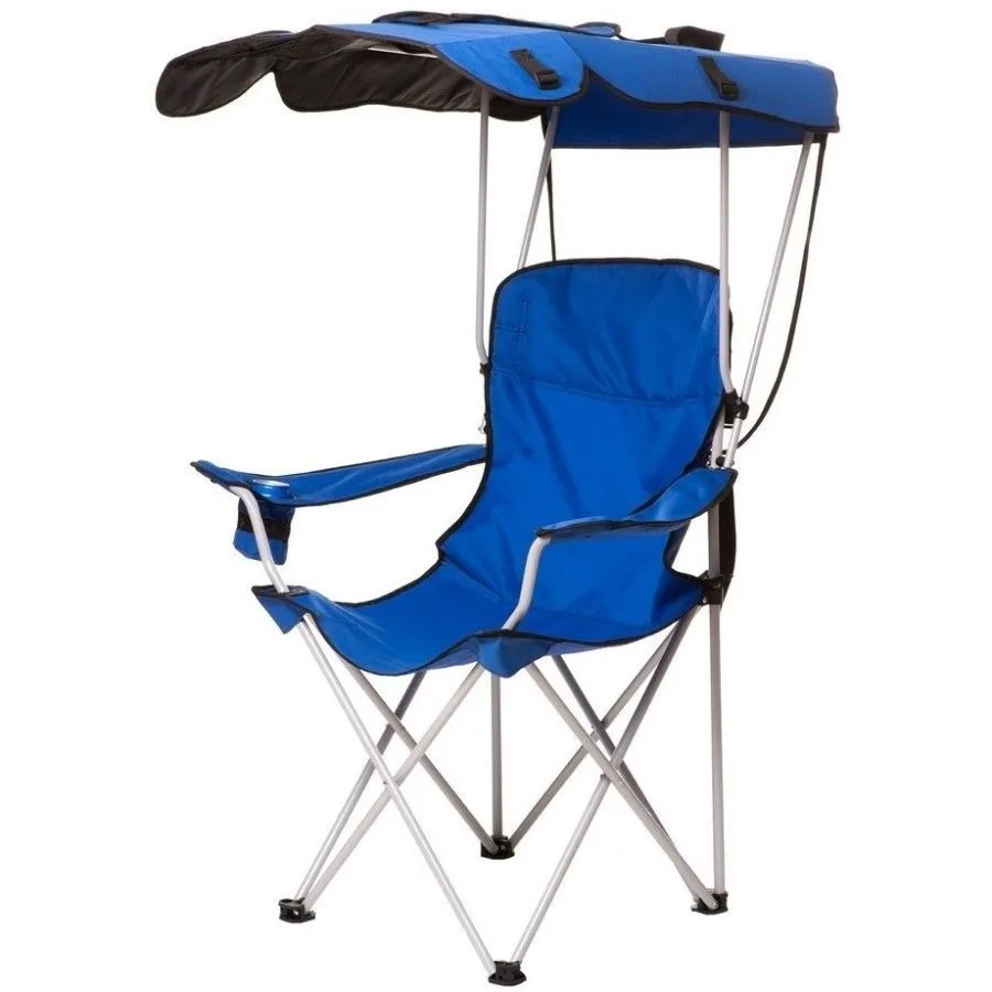Туристическое кресло, стул с тентом и держателем для бутылки Mircamping (138х92х72 см) - фото 1 - id-p224134210