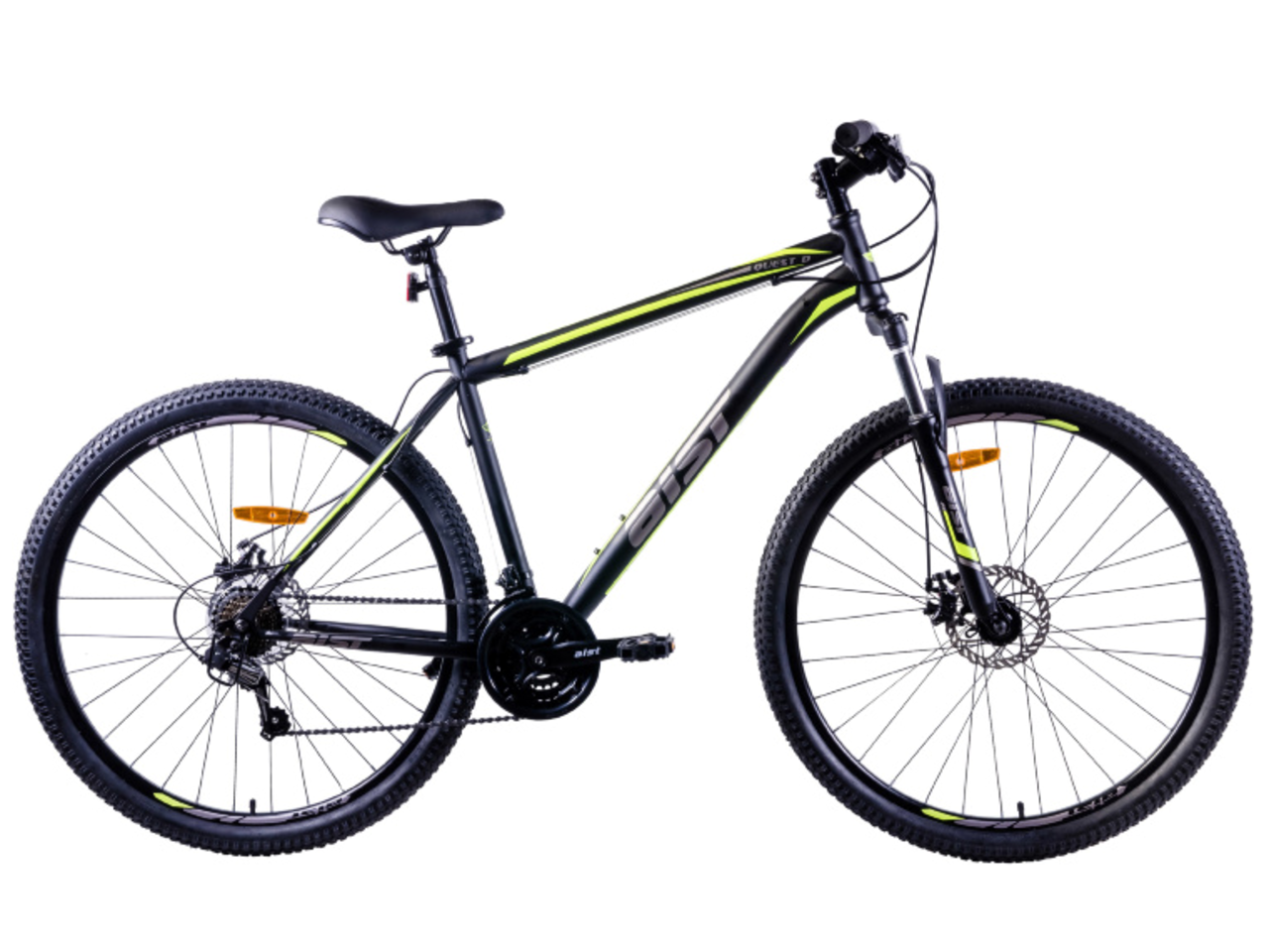Велосипед AIST Quest Disc 29 р.17.5 2020 (черный/желтый) - фото 1 - id-p223922140