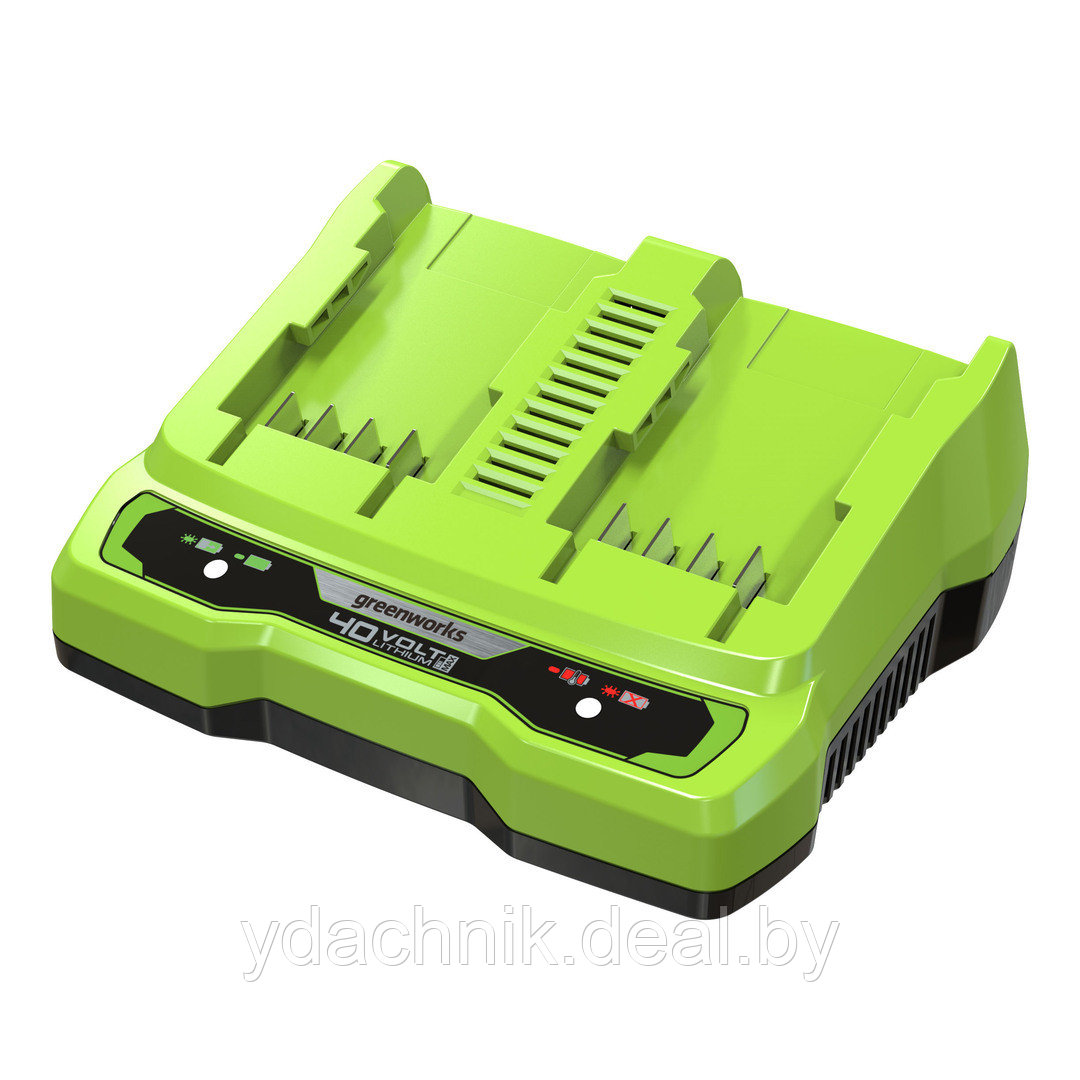 Зарядное устройство GREENWORKS на 2 слота G40UC8, 40В - фото 1 - id-p224134351