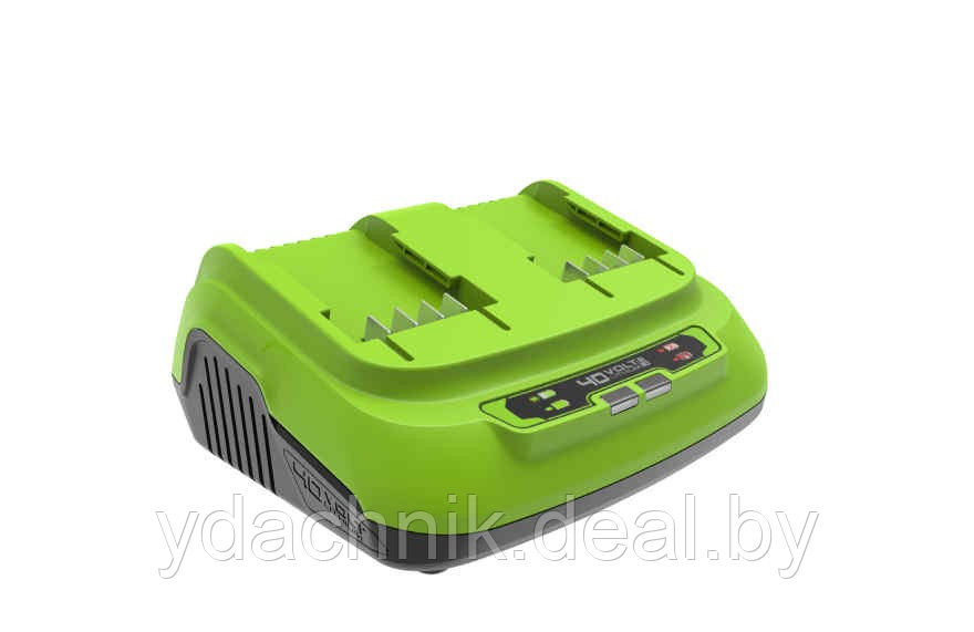 Зарядное устройство GREENWORKS на 2 слота G40UC8, 40В - фото 2 - id-p224134351
