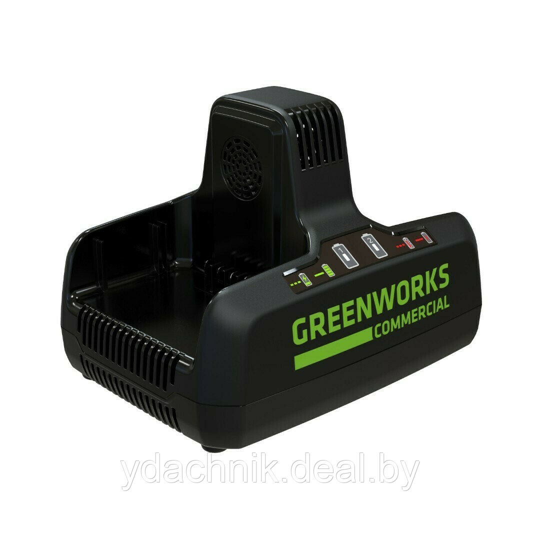 Зарядное устройство GREENWORKS на 2 слота G82C2, 82В - фото 1 - id-p224134352