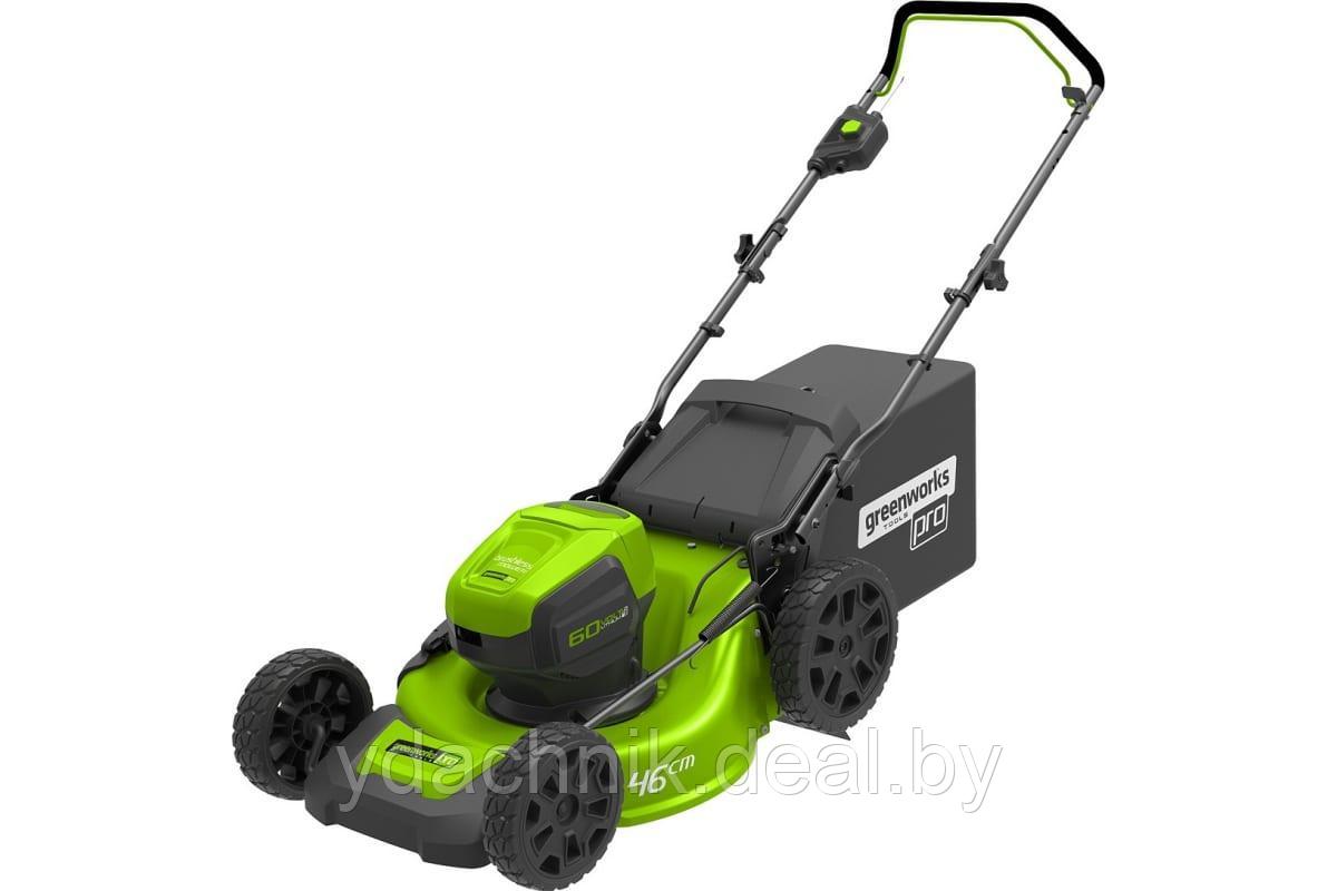 Аккумуляторная газонокосилка Greenworks GD60LM46HP - фото 1 - id-p224134367