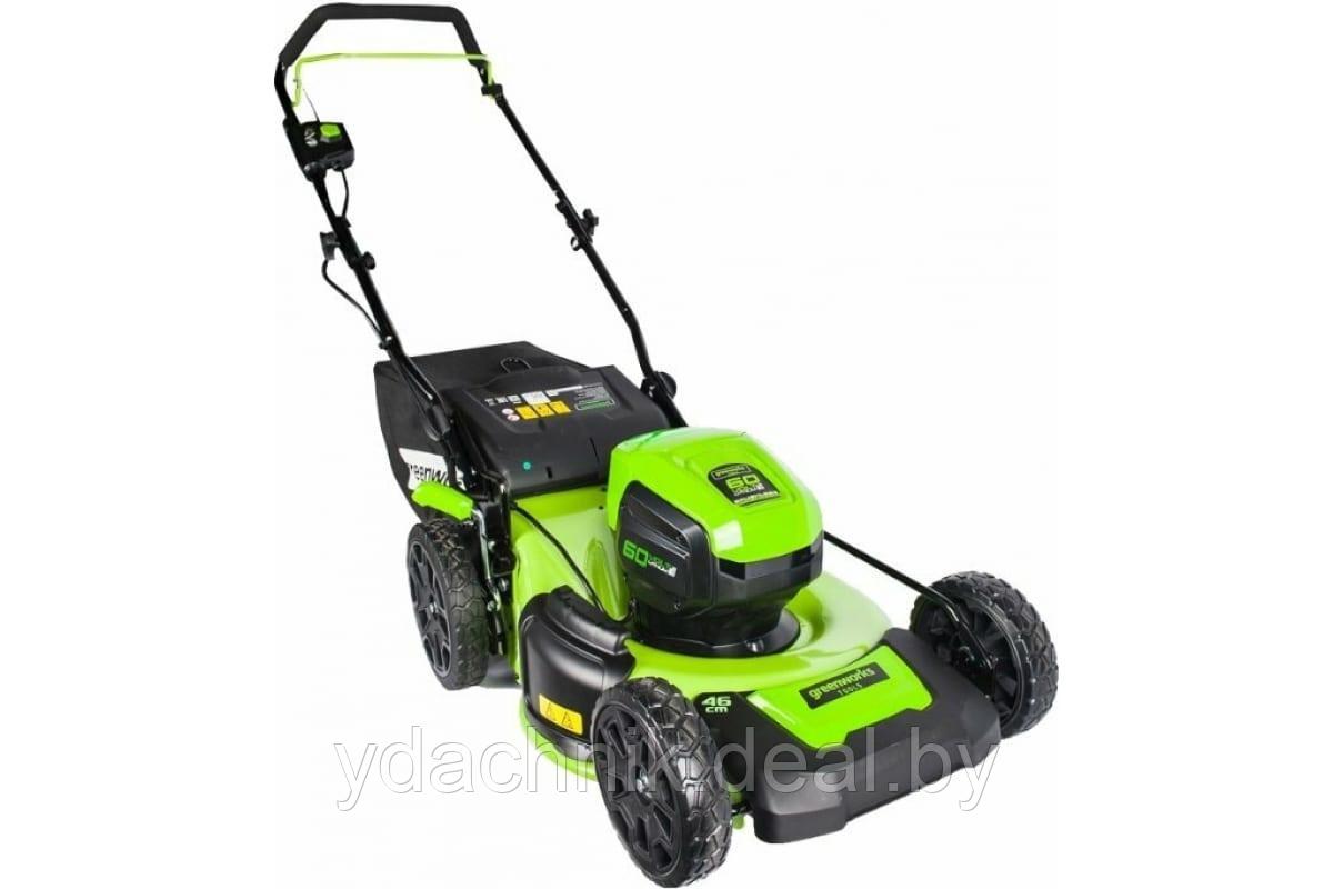 Аккумуляторная газонокосилка Greenworks GD60LM46HP - фото 2 - id-p224134367