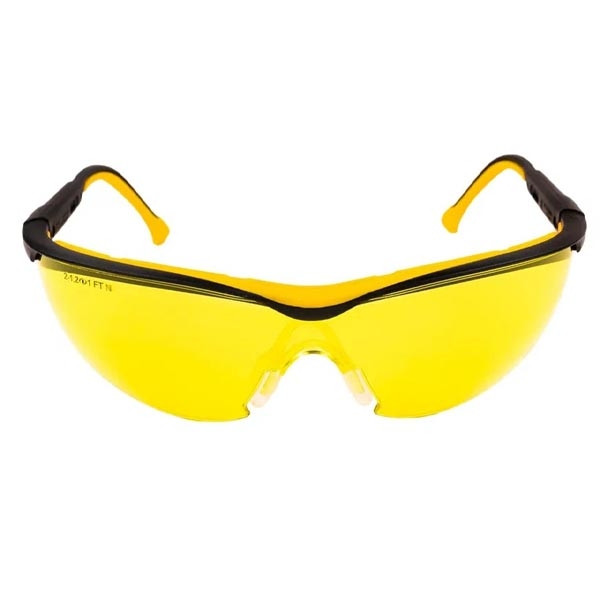 Очки защитные (поликарбонат, желтые, покрытие super, мягкий носоупор, регулировка дужек) - фото 1 - id-p224135367