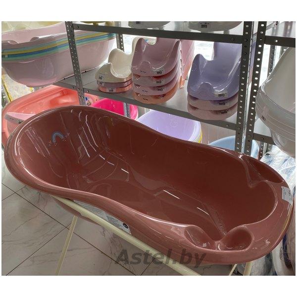 Ванночка детская TEGA 102 см METEO Розовый со сливом ME-005 ODPLYW-123 - фото 1 - id-p192256125