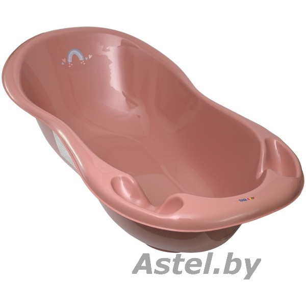 Ванночка детская TEGA 102 см METEO Розовый со сливом ME-005 ODPLYW-123 - фото 6 - id-p192256125