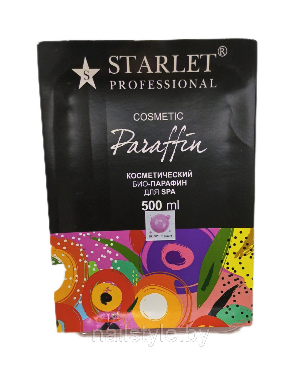 Био-Парафин косметический  Starlet  Professional SPA PARAFFIN со вкусом Bubble Gum 500мл (450 гр)