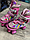 Роликовые коньки раздвижные, детские ролики квады, квадроролики, светящиеся колеса , арт. HM-901S, фото 9
