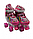 Роликовые коньки раздвижные, детские ролики квады, квадроролики, светящиеся колеса , арт. HM-901S, фото 6