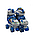 Роликовые коньки раздвижные, детские ролики квады, квадроролики, светящиеся колеса , арт. HM-901S, фото 2