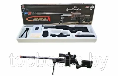 Снайперская винтовка игрушечная 321 стреляет 3 вида пуль - фото 4 - id-p224141903
