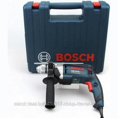 Bosch GSB 16 RE Professional (0.601.14E.500), Электродрель ударного действия, 750 Вт, БЗП чемодан - фото 1 - id-p224141828