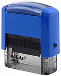 Автоматическая оснастка Ideal 4911 для клише штампа 38*14 мм, корпус синий