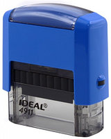 Автоматическая оснастка Ideal 4911 для клише штампа 38*14 мм, корпус синий