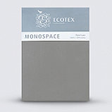 Простыня Евро 220*240 антрацит сатин Моноспейс ECOTEX, фото 2