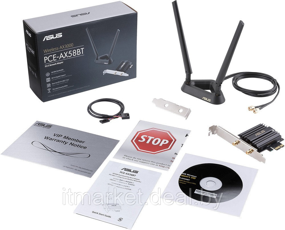 Сетевой адаптер Wi-Fi Asus PCE-AX58BT - фото 4 - id-p224141646