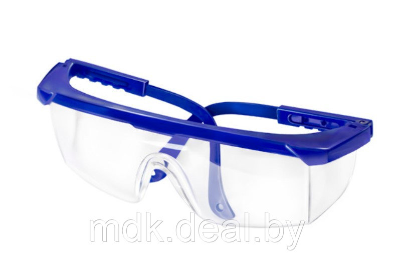 Очки мастера пластик (для защиты от пыли) синие - фото 1 - id-p99387309