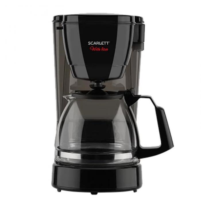 Капельная кофеварка с многоразовым фильтром Scarlett SC-CM33008 черная - фото 1 - id-p224143760