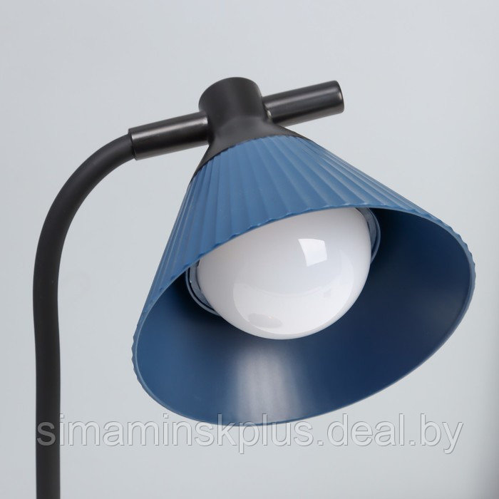 Настольная лампа "Парасоль" LED, от USB/АКБ 6 Вт сенсор 3000-6000 синий 14х10х37 см RISALUX 1006342 - фото 5 - id-p224143995