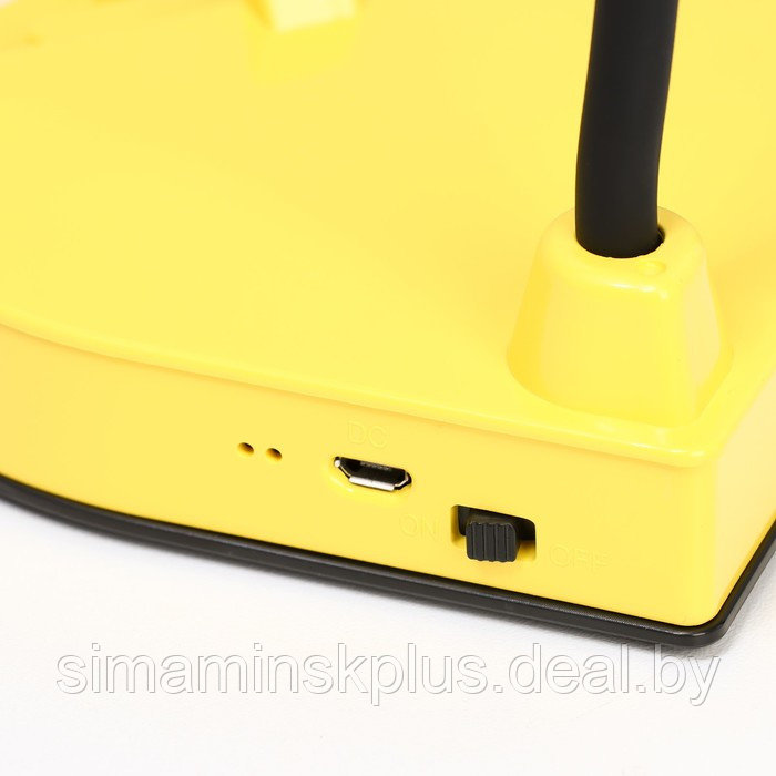 Настольная лампа "Парасоль" LED, от USB/АКБ 6 Вт сенсор 3000-6000 желтый 14х10х37 см RISALUX 100634 - фото 6 - id-p224143996