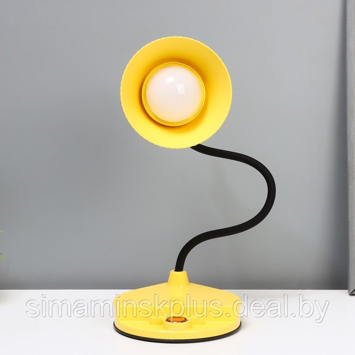 Настольная лампа "Парасоль" LED, от USB/АКБ 6 Вт сенсор 3000-6000 желтый 14х10х37 см RISALUX 100634 - фото 10 - id-p224143996