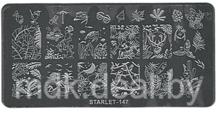 Трафареты для штампинга прямоугольные Starlet №147