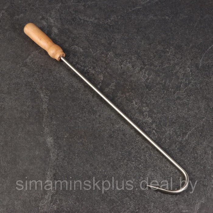 Крюк для мяса универсальный, 49см, с деревянной ручкой - фото 2 - id-p224144080