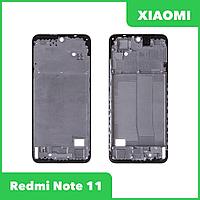 Рамка дисплея для Xiaomi Redmi Note 11 (черный)