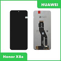 Дисплей (экран в сборе) для телефона Huawei Honor X8a (CTR-LX1) (черный)