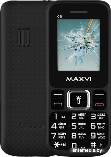 Мобильный телефон Maxvi C3i (черный) - фото 1 - id-p224144748