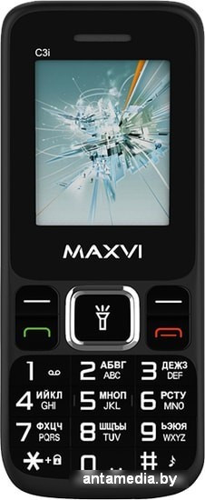 Мобильный телефон Maxvi C3i (черный) - фото 2 - id-p224144748