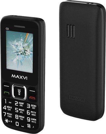 Мобильный телефон Maxvi C3i (черный) - фото 4 - id-p224144748