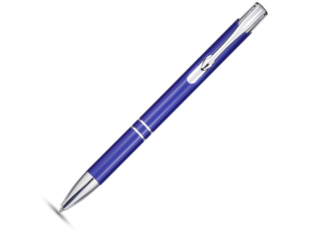 Алюминиевая шариковая кнопочная ручка Moneta, синие чернила, синий - фото 1 - id-p224144996