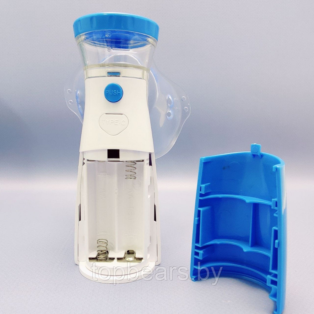 Портативный ультразвуковой небулайзер Mesh Nebulizer HH-W302PLUS с насадками для детей и взрослых (3 насадки, - фото 4 - id-p224144942