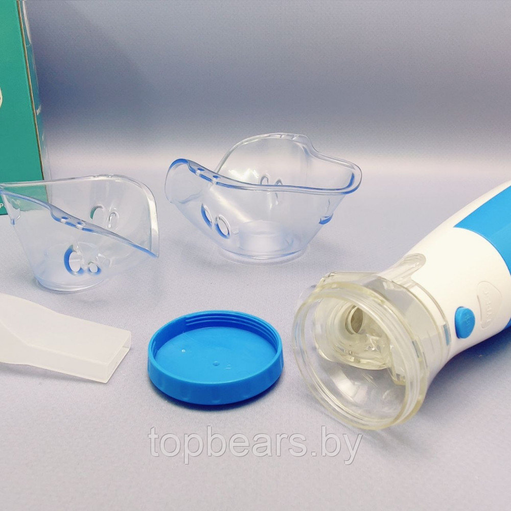 Портативный ультразвуковой небулайзер Mesh Nebulizer HH-W302PLUS с насадками для детей и взрослых (3 насадки, - фото 6 - id-p224144942