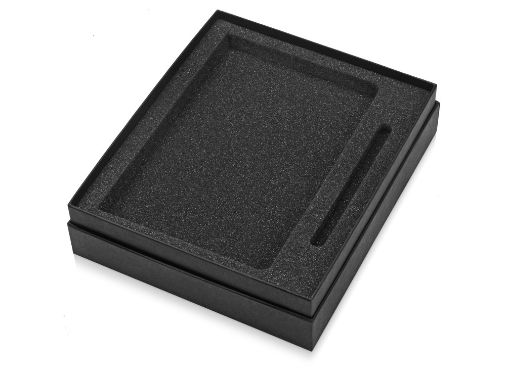 Подарочный набор Vision Pro soft-touch с ручкой и блокнотом А5, черный - фото 5 - id-p224145014