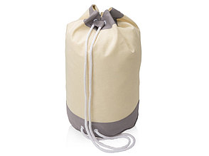 Рюкзак-мешок Indiana хлопковый, 180гр, натуральный/серый, фото 2