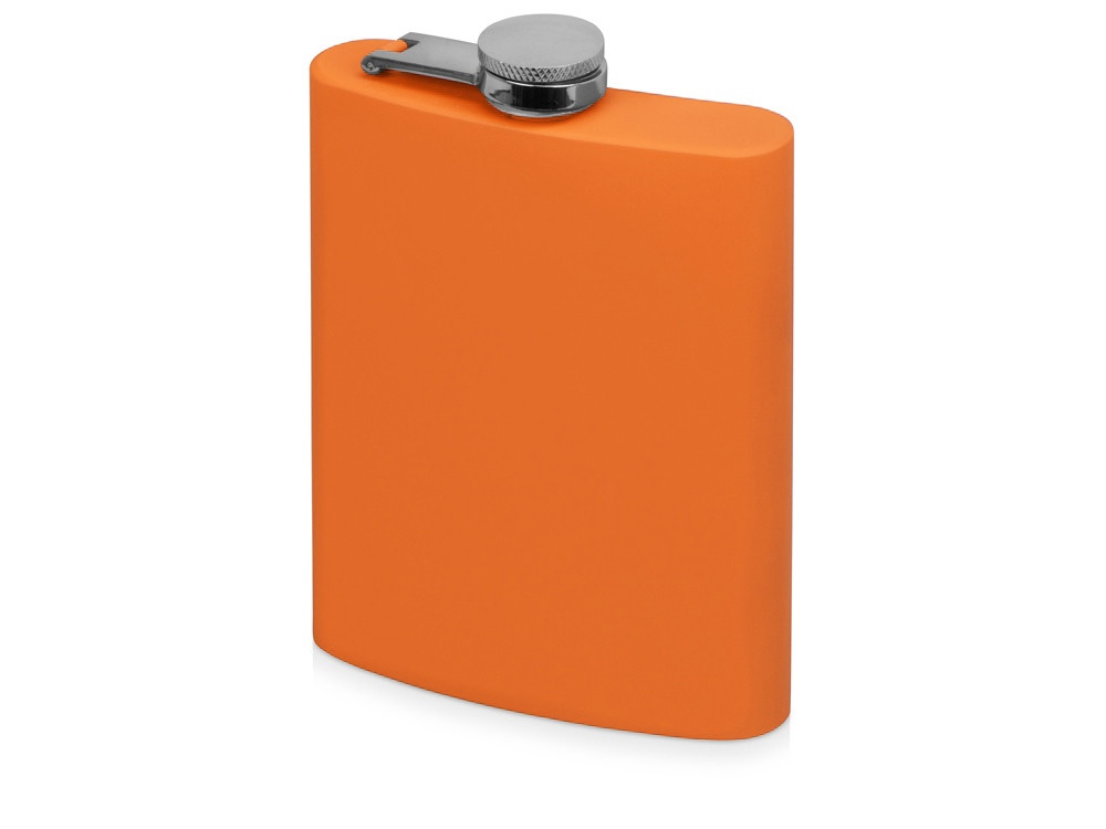 Фляжка 240 мл Remarque soft touch, 201 сталь, оранжевый - фото 1 - id-p224145020