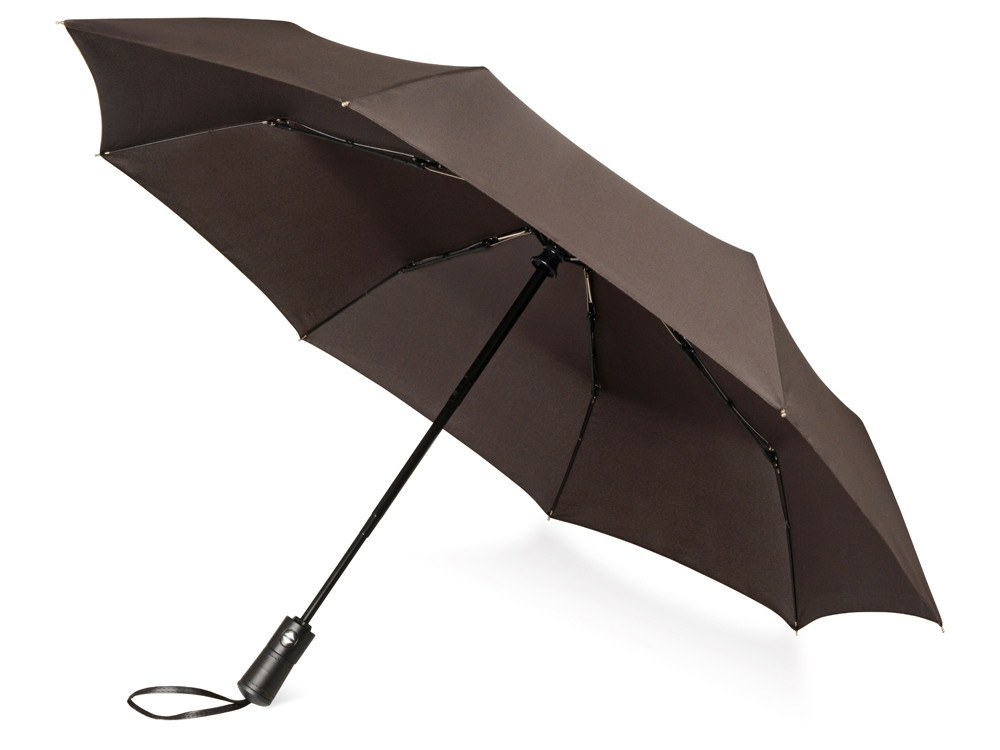 Зонт складной Ontario, автоматический, 3 сложения, с чехлом, коричневый - фото 1 - id-p224145022