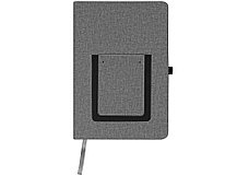 Блокнот Pocket 140*205 мм с карманом для телефона, серый, фото 2