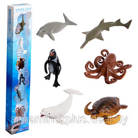 Набор морских животных "Морские обитатели", 6 фигурок
