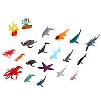 Набор морских животных "Подводный мир", 18 фигурок, декор