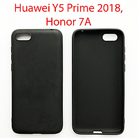 Чехол бампер Huawei Y5 Prime 2018 DRA-LX2 черный текстурный