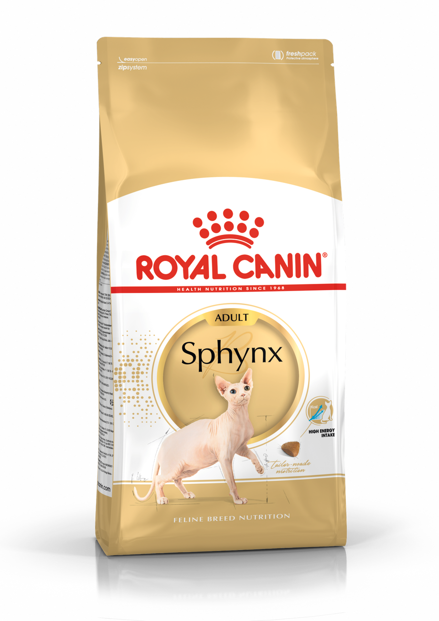 Сухой корм Royal Canin Sphynx Adult для взрослых кошек породы Сфинкс старше 12 месяцев 2кг.